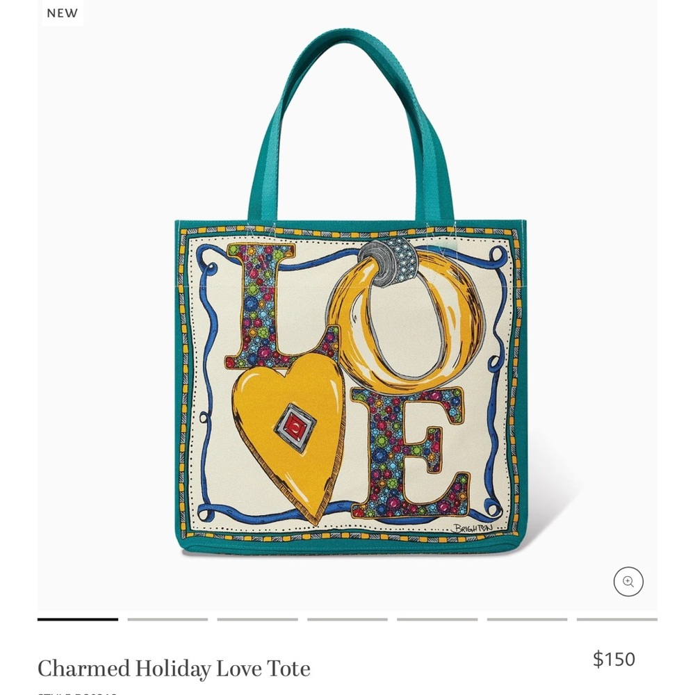 NWT Brighton Charmed Love Tote Bag
